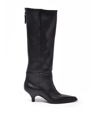 Elena Iachi Black Leather Boots