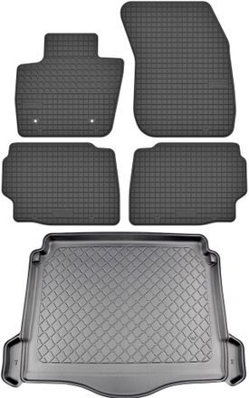 OEM Juego De Alfombrillas De Goma Para Coche Y Alfombrilla Para Maletero Para Ford Mondeo V Estate Desde Enero De 2015