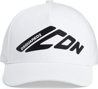 Dsquared2 Cappello da baseball con applicazione logo - Bianco