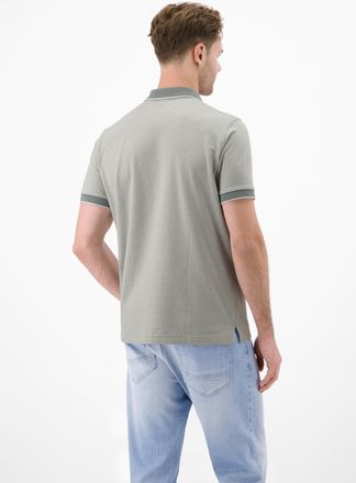 Lerros Poloshirt LERROS Poloshirt in 2-Tone-Optik, Herren, Gr. XXL, storm grau, 100% Baumwolle, ohne Ausschnitt, Shirts Poloshirt