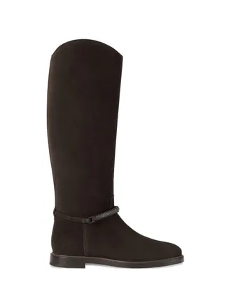 Brunello Cucinelli Boots Leather Gray Mzsfc3316 C9795