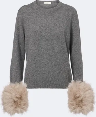 Jacques Wei Wool-trimmed cashmere sweater