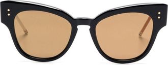 Thom Browne Occhiali da sole cat-eye - Nero
