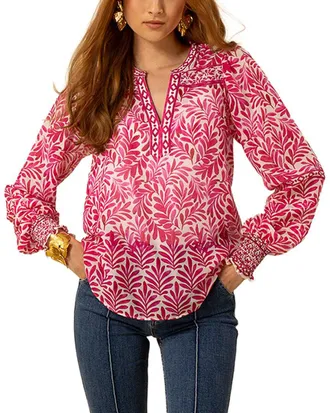 Hale Bob Hale Bob Silk-Blend Cheyenne Blouse