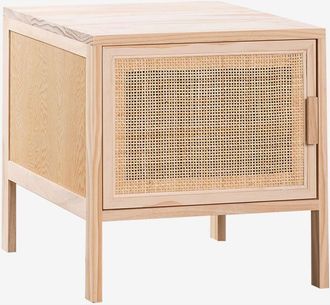 Sklum Mesita De Noche En Rat&aacute;n Y Madera Reyna Natural Kids Sklum