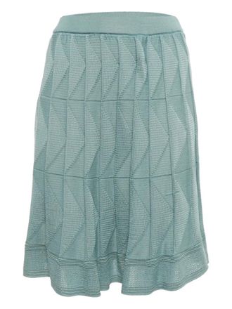 Missoni knitted mini skirt - Blue