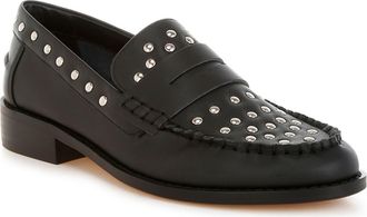 Rag & Co. Oglavia Stud Penny Loafer in Black at Nordstrom Rack, Size 9.5