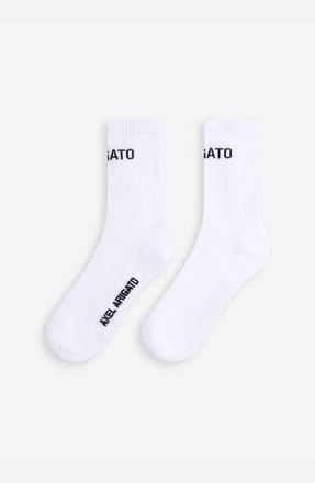 Axel Arigato Arigato Logo Tube Socks in White at Nordstrom, Size Medium