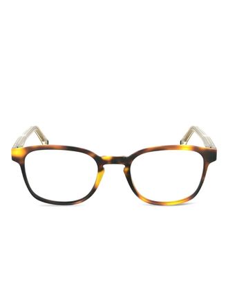 Lacoste tortoiseshell rectangle glasses - Brown