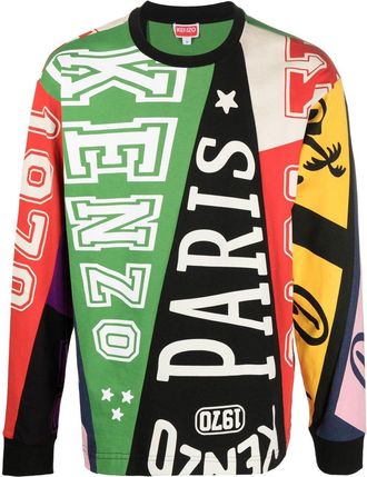 Kenzo patchwork cotton sweatshirt - men - Cotton - M - Green