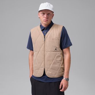 Nike Jordan Mens Jordan Sport Therma-FIT Golf Vest in Brown | HQ8679-247