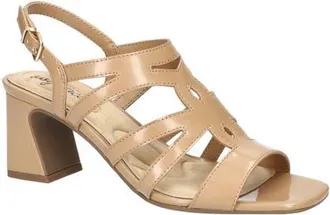 Easy Street Divine Slingback Sandal in Nude Patent at Nordstrom, Size 7.5