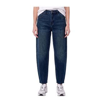 Florez jeans Tess Barrel - Dames - Jeans - Blauw - Maat: W31 Katoen