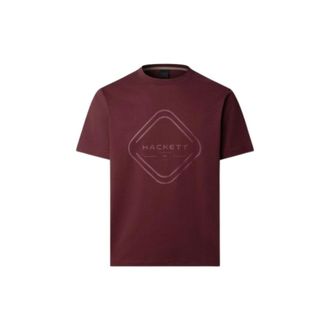 Hackett Camiseta Classic Fit Club House - Tops - Hombre - Rojo - XL