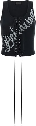 Balenciaga Lace Up Top