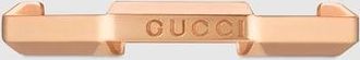 Gucci Link To Love 18k Mirrored Ring, Size 10, Rose Gold, Rose Gold