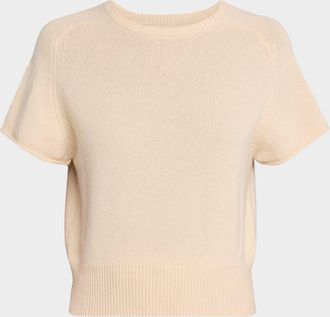 Sablyn Cashmere Short-Sleeve Sweater
