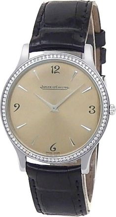 Jaeger-LeCoultre Pre-owned Jaeger LeCoultre Master Ultra Thin Ivory Dial Mens Watch Q1458401