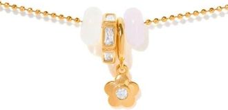 Girls Crew Flower Dash Charm Necklace in Gold at Nordstrom