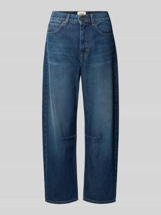 Max Mara Regular Fit Barrel Jeans aus reiner Baumwolle Modell CADUCA in Dunkelblau, Gr&ouml;&szlig;e 34