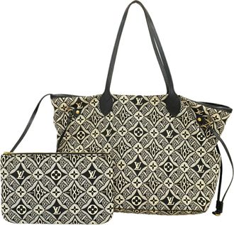 Louis Vuitton Black Gray Tote Bag (Pre-Owned)