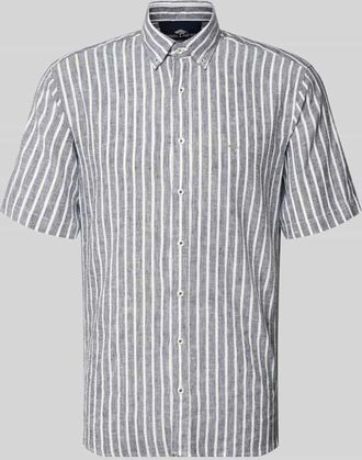 Fynch-Hatton Fynch-Hatton Regular Fit Freizeithemd mit Button-Down-Kragen in Marine, Gr&ouml;&szlig;e 3XL