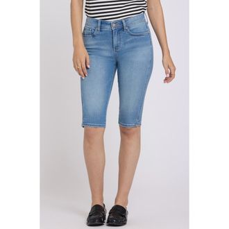 NYDJ Sophie Side Slit Bike Capri Jeans in Port Sea at Nordstrom, Size 12