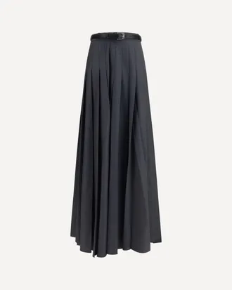 Self Portrait Pleated maxi Skirt Female 10