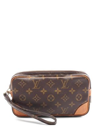 Louis Vuitton Clutch Marly Dragonne PM con monogramma - Marrone