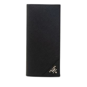 Prada Pre-owned Wallets, female, Black, Size: ONE SIZE Pre-owned Saffiano Leather Wallet