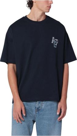 A.P.C. T-shirt Bruno - Heren - T-shirts - Blauw - M - Katoen - Tops