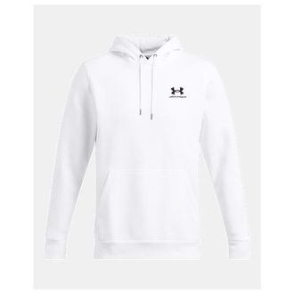 Under Armour Mens Icon Fleece Hoodie - Black/White Size XL