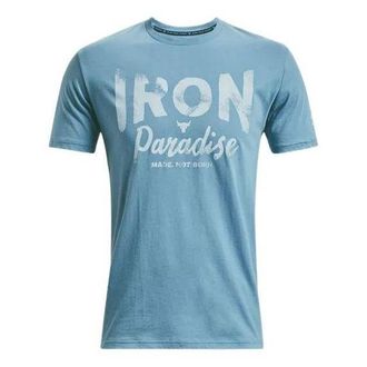 Under Armour Project Rock Iron Paradise T-shirt Light Blue 1370483-416