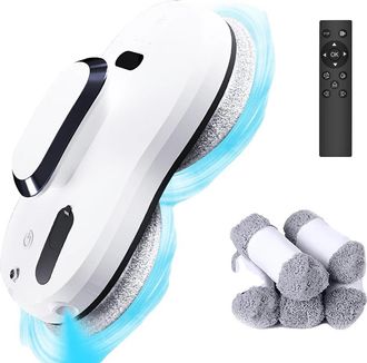 OEM Robot Limpiacristales, Pulverizaci&oacute;n Autom&aacute;tica, Mando A Distancia, Blanco