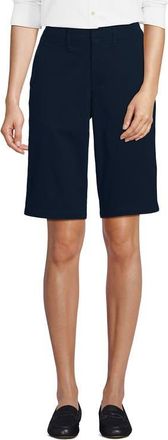Lands End Elastic Back Classic 12 Chino Shorts in Radiant Navy at Nordstrom, Size 12Short