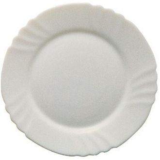 Bormioli Rocco Plato Mesa Postre 20cm Ebro Blanco Cristal Bormioli