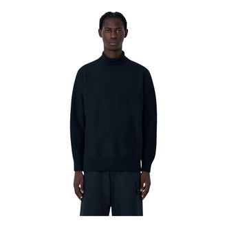 Comme Des Gar&ccedil;ons Turtlenecks, male, Black, Size: L High-Neck Pullover Sweater