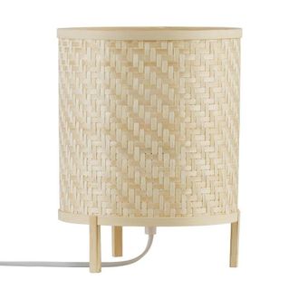 Nordlux L&aacute;mpara de mesa natural beige elaborado con bamb&uacute; artesanal