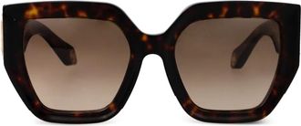 Roberto Cavalli Occhiali da sole oversize - Marrone