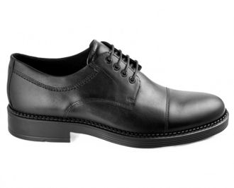 Ecco Mens Newcastle Cap Toe Oxford Shoe In Black