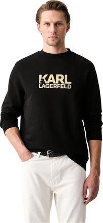 Karl Lagerfeld Sweatshirt - Heren - Sweatshirts - Zwart - S - Katoen - Hoodies & sweatvesten