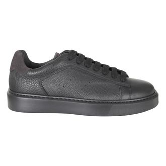 Doucal's Alex Sneaker - Heren - Schoenen - Zwart - Maat: 42 1/2 EU Leer