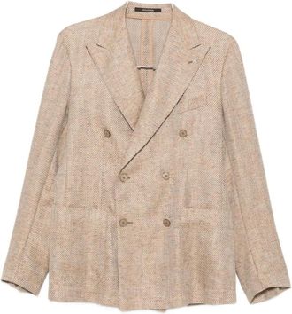 Tagliatore Blazers - Heren - Blazers - Beige - L - Jassen