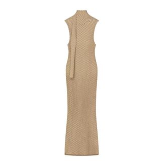&Aacute;eron Karina Dress - Dames - Maxi kleedjes - Beige - L - Kleedjes