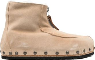 Magliano Suède laarzen met studs en rits - Beige