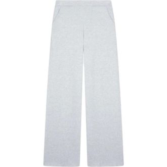 Dondup Wide Trousers, female, Gray, XS, Wide-leg Viscose Trousers