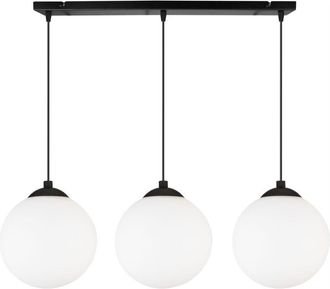 OEM L&aacute;mpara De Techo Colgante Tira Bola Led Negra 15cm