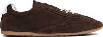 Alohas Chocolate Brown Suede and Leather Sneakers