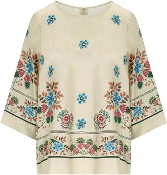 Max Mara Samba Blouse - Dames - Blouses - Beige - XS - Overhemden