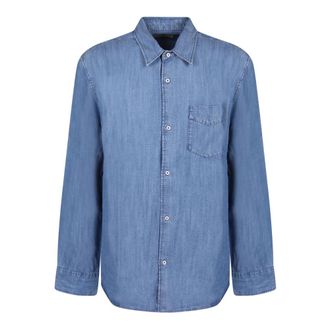 Officine G&eacute;n&eacute;rale Guido Shirt - Heren - Casual Overhemden - Blauw - S - Denim - Overhemden